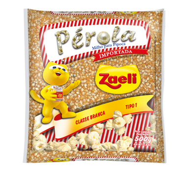 PIPOCA ZAELI PÉROLA 500G