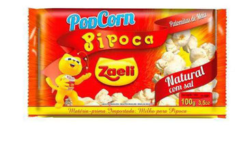 PIPOCA ZAELI POP CORN MICRO NATURAL C/ S