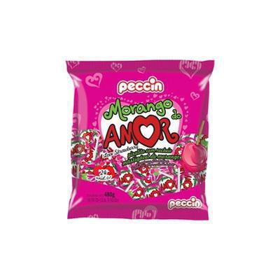PIRULITO PECCIN MORANGO DO AMOR 480G