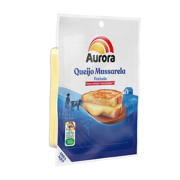 QUEIJO AURORA MUSSARELA  FATIADO 300G