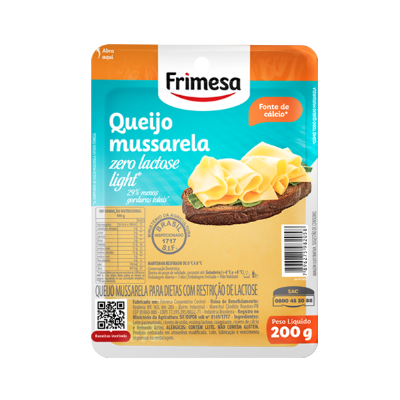 QUEIJO FRIMESA MUSSARELA 0% LACTOSE LIGT