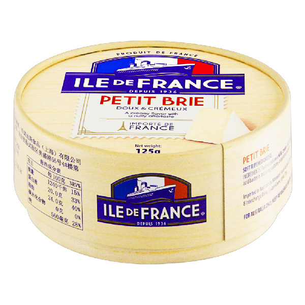 QUEIJO ILE DE FRANCE PETIT BRIE 125G