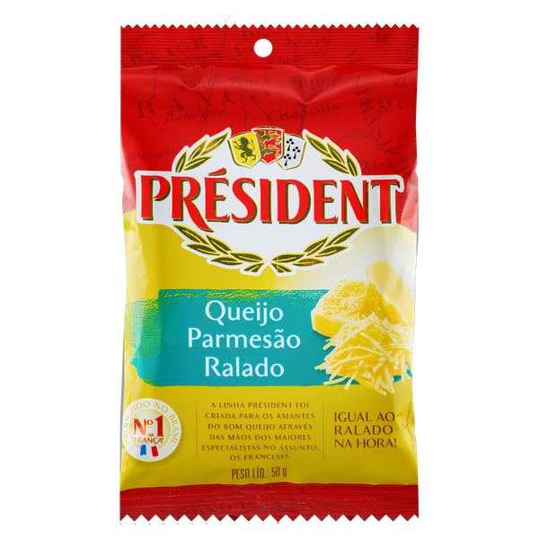 QUEIJO RALADO PRÉSIDENT PARMESÃO 50G