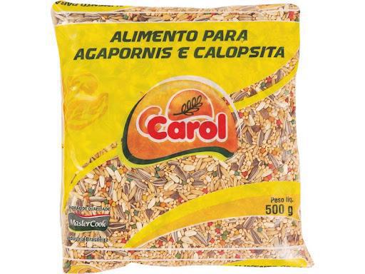 RAÇÃO CAROL P/ AGAPORNIS E CALOPSITA 500