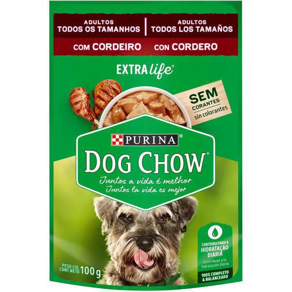 RAÇÃO ÚMIDA DOG CHOW CORDEIRO TENRO MOLH