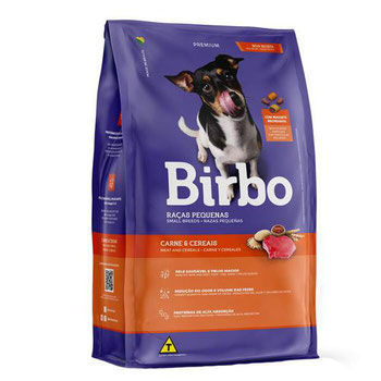 RAÇÃO P/ CÃES BIRBO RAÇAS PEQ CARNE E CEREAIS 1KG