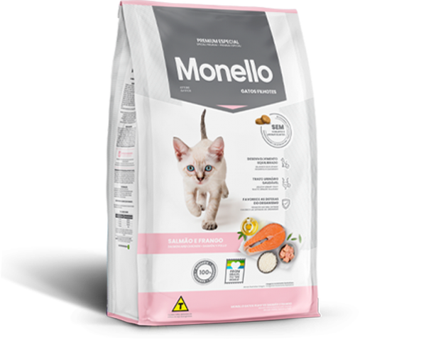 RAÇÃO P/ GATOS MONELLO CAT FILHOTES 1KG