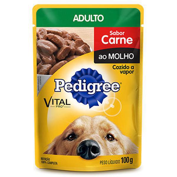 RAÇÃO PEDIGREE SACHÊ RAÇAS PEQ CARNE 100