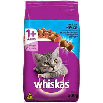 RAÇÃO WHISKAS PEIXE 500G
