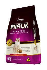 RACAO MIAUK PREMIUM ADULTO FGO, PEIXE E VEGETAIS 1