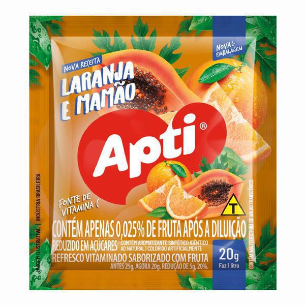 REFRESCO APTI LARANJA E MAMÃO 20G