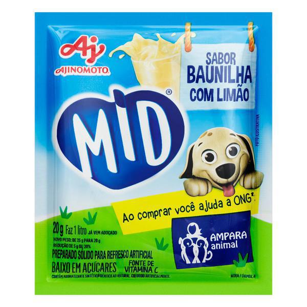 REFRESCO MID BAUNILHA COM LIMÃO 20G