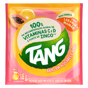 REFRESCO TANG LARANJA/ MAMÃO 18G