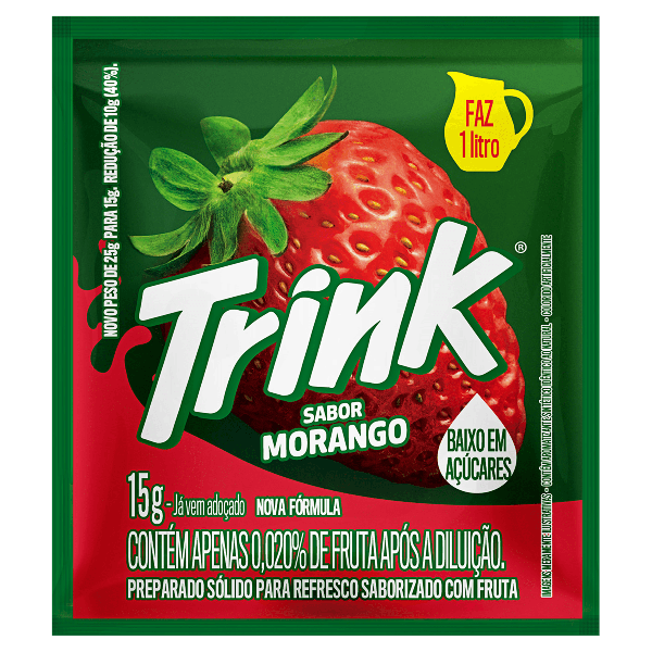 REFRESCO TRINK MORANGO 15G