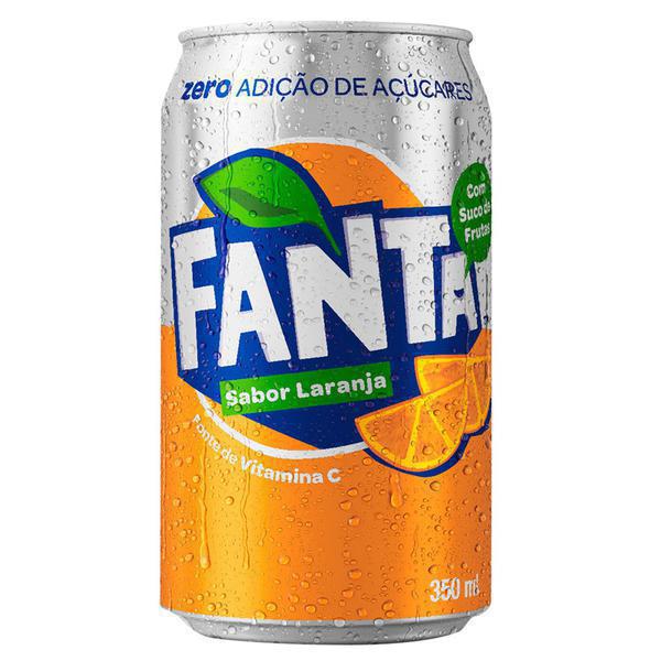 REFRI FANTA LARANJA 0% AÇÚCAR 350ML