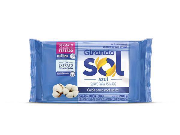 SABÃO EM BARRA GIRANDO SOL AZUL 180G
