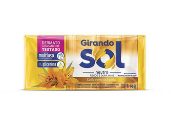 SABÃO EM BARRA GIRANDO SOL GLICERINA C/ 