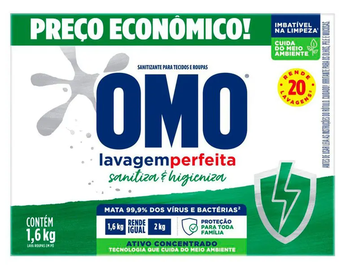 SABÃO EM PO OMO SANITIZANTE 1,6KG