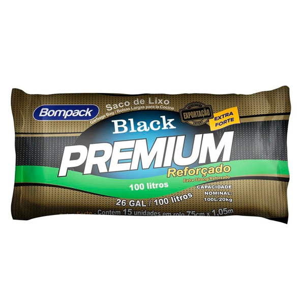 SACO LIXO BOMPACK PREMIUM 100L C/15