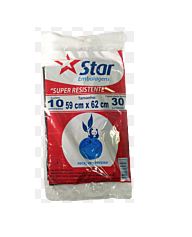 SACO LIXO STAR 30L C/ 10UN AZUL
