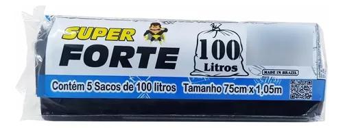 SACO LIXO SUPERFORT 100L C/ 15UN