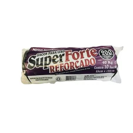 SACO LIXO SUPERFORT 200L C/ 10UN