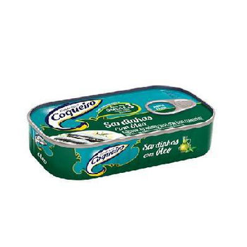 SARDINHA COQUEIRO ÓLEO 250G