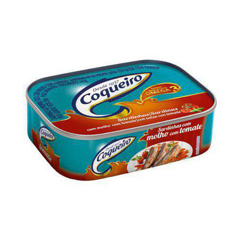 SARDINHA COQUEIRO TOMATE 250G