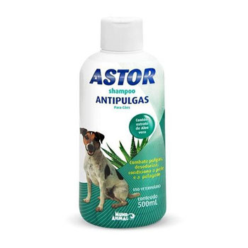 SHAMPOO P/ CÃES ASTOR ANTIPULGAS 500ML