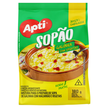 SOPÃO APTI GALINHA COM MACARRÃO E VEGETA