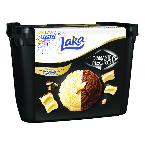 SORVETE LACTA LAKA DIAMANTE NEGRO 1,5L