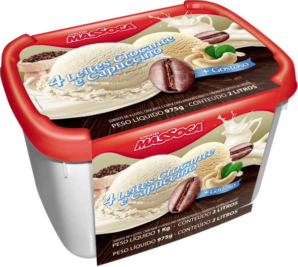 SORVETE MASSOCA SABORES 2L