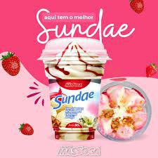 SORVETE MASSOCA SUNDAE SABORES 90G