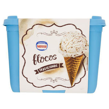 SORVETE NESTLÉ FLOCOS POTE 1,5L