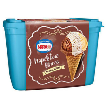 SORVETE NESTLÉ NAPOLITANO FLOCOS POTE 1,