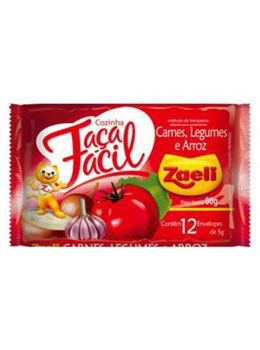 TEMPERO ZAELI FAÇA FÁCIL CARNE,LEGUMES E ARROZ 60G