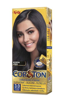 TINTA P/CABELO KOR&TON CASTANHO ESCURO 3