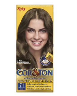 TINTA P/CABELO KOR&TON LOURO CINZA MÉDIO