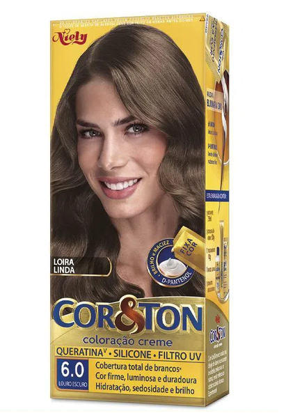 TINTA P/CABELO KOR&TON LOURO ESCURO 6.0