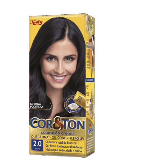 TINTA P/CABELO KOR&TON PRETO 2.0