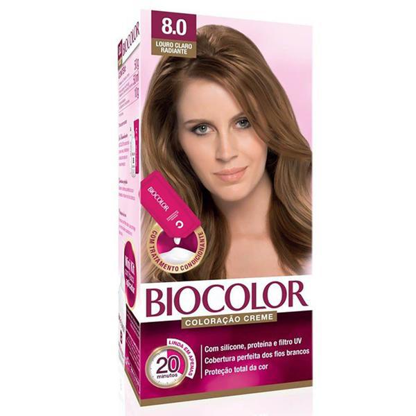 TINTA PARA CABELO BIOCOLOR LOURO CLARO 8.0
