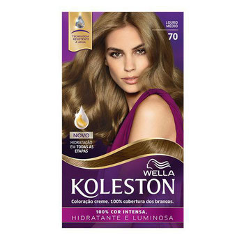 TINTA PARA CABELO KOLESTON LOURO MÉDIO 70
