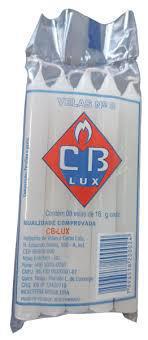 VELAS CB LUX BRANCA N.3 C/8