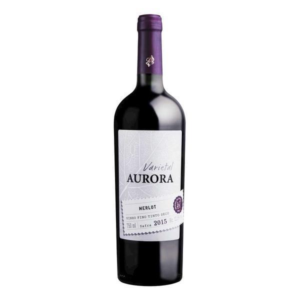 VINHO AURORA VARIETAL MERLOT 750ML