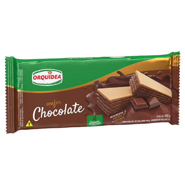 WAFER ORQUÍDEA CHOCOLATE 100G