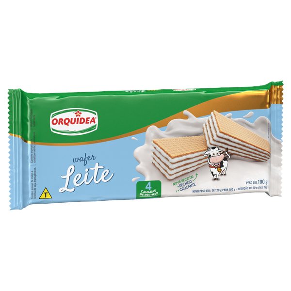 WAFER ORQUÍDEA LEITE 100G