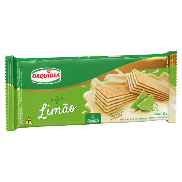 WAFER ORQUÍDEA LIMÃO 100G