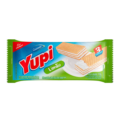 WAFER YUPI LIMÃO 80G