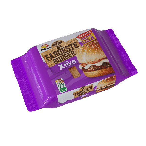 X-BURGUER AURORA FAROESTE BACON 145G