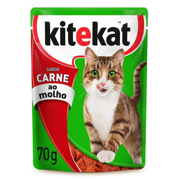 Alim Gato Umido Whiskas Ad Kitekat Sh 70g Carne